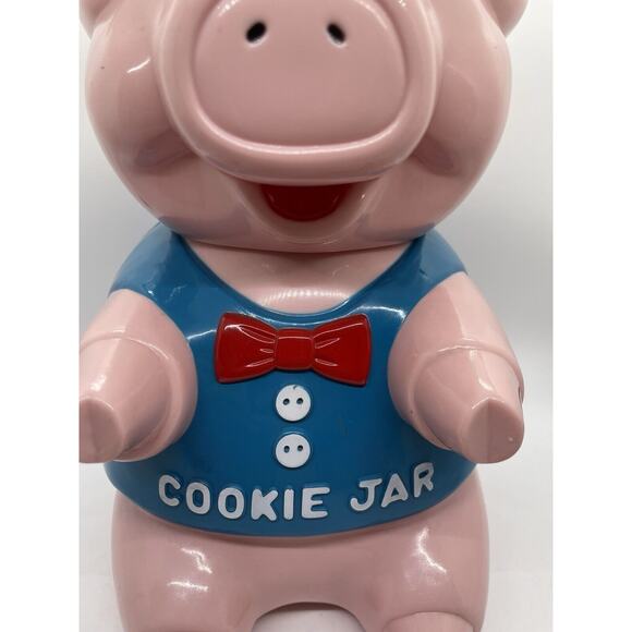 Vintage 1990 Original Oinking Cookie Jar Pig Treat Canister Untested - Picture 4 of 11